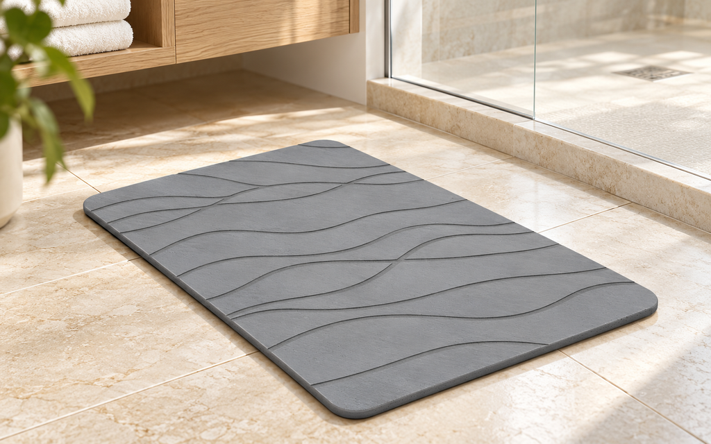 Alfombra De Baño Con Piedra De Daitomita