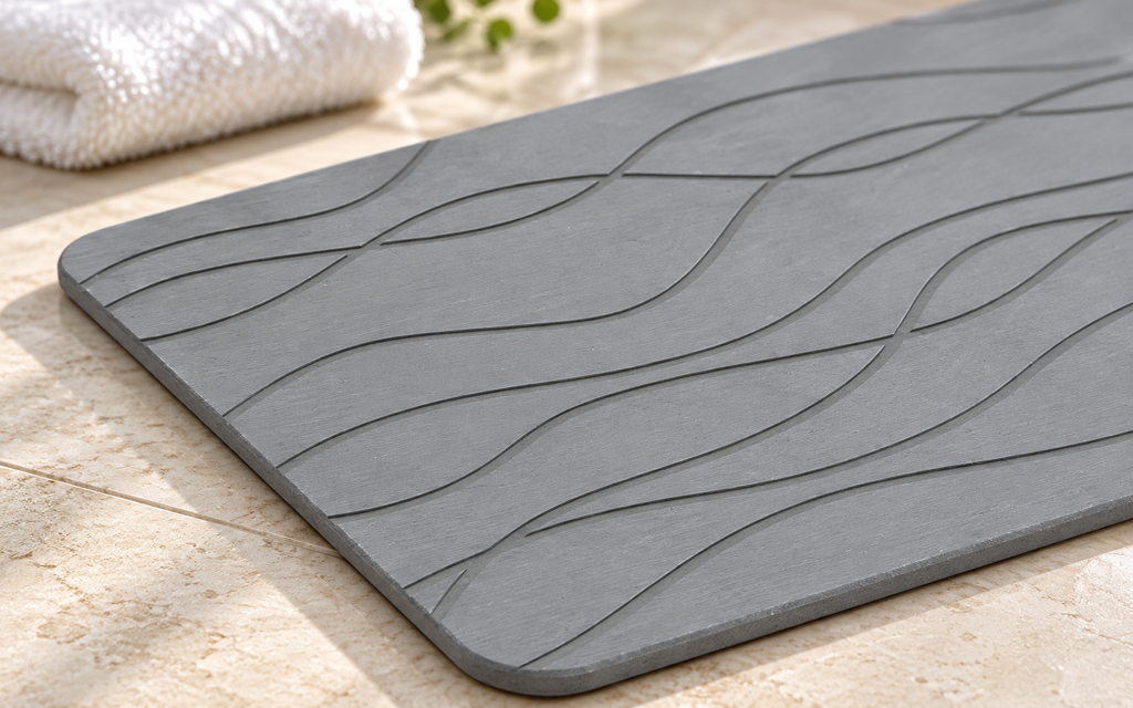 Alfombra De Baño Con Piedra De Daitomita