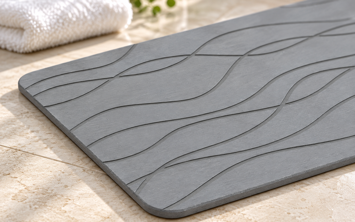 Alfombra De Baño Con Piedra De Daitomita
